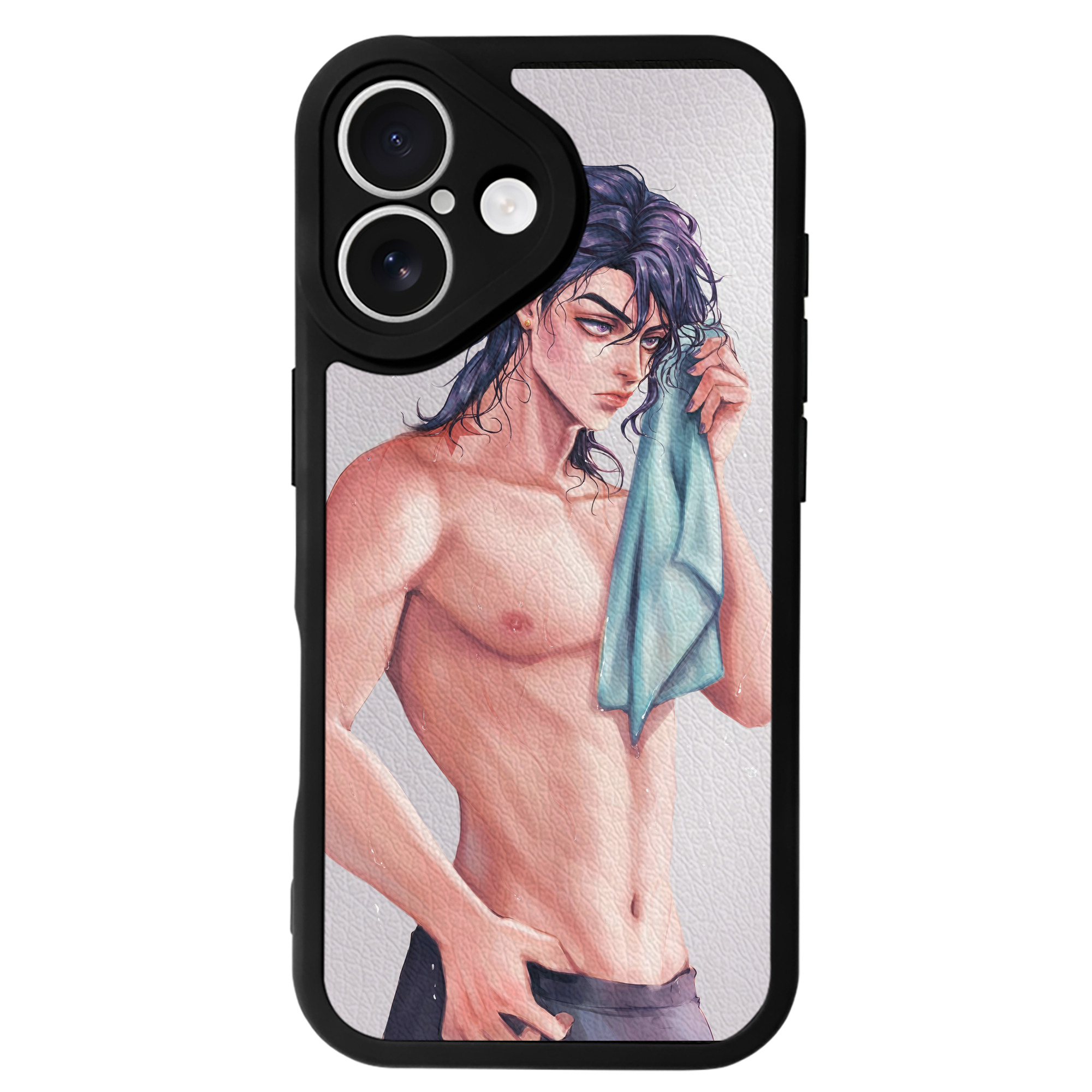 （画像用） ジョジョの奇妙な冒険 JoJo's Bizarre Adventure 【iPhone 16シリーズ対応】シリコンスマホケース（レザー調） 材質：シリコン